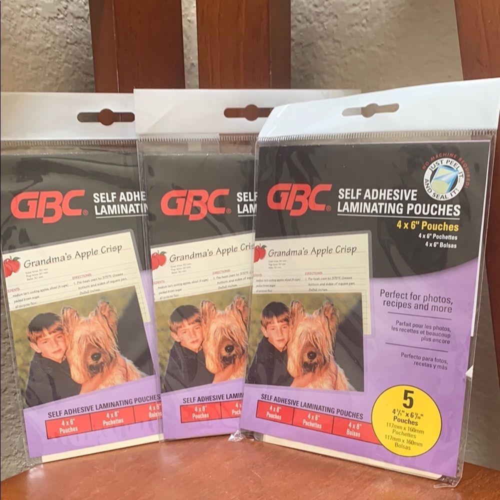 🔹NEW..GBC Self Adhesive Laminating Pouches
